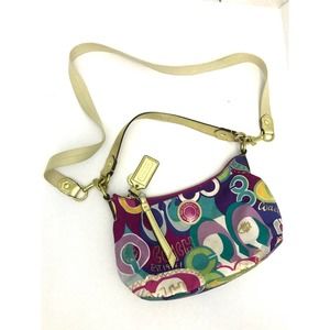 Coach Poppy Pop C Graffiti Hobo Bag